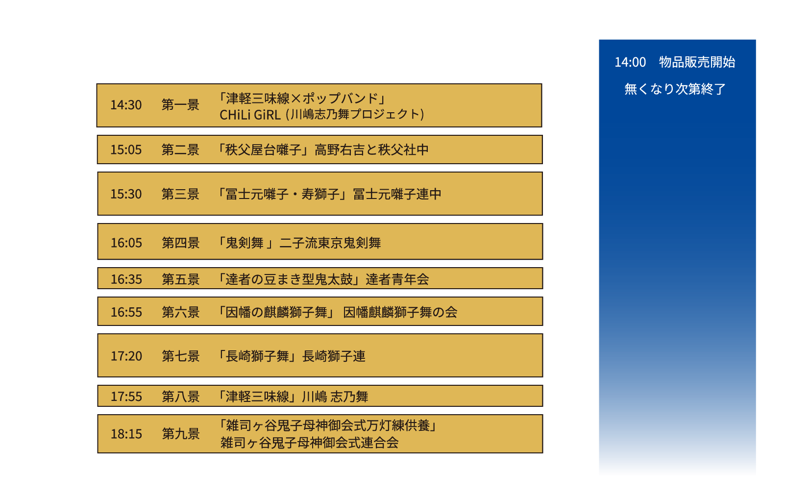 タイムテーブル